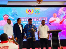 Sekda Papua Barat Minta Pengurus KONI Terpilih Tertib Keuangan, Fokus Pembinaan Prestasi